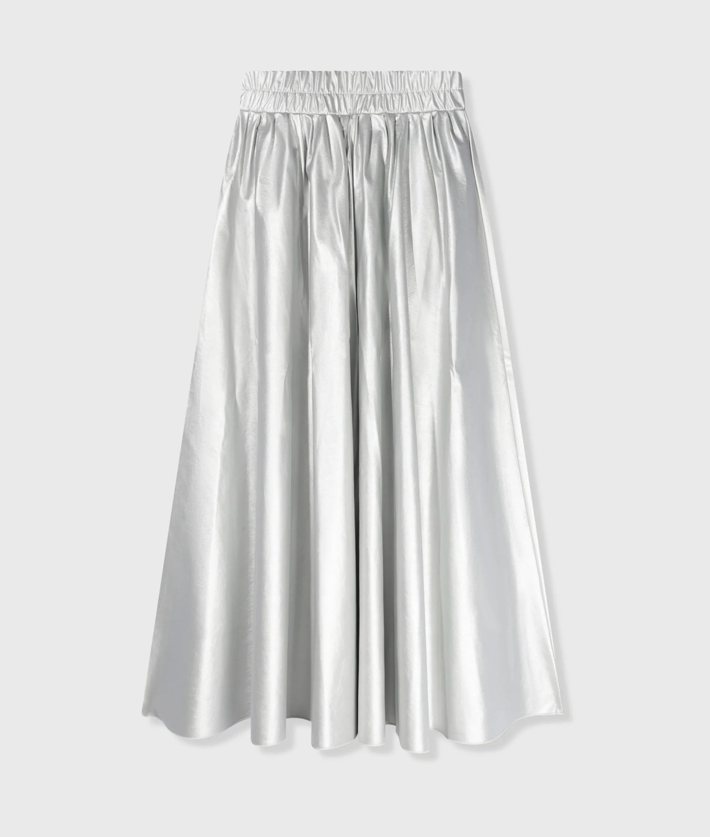 FALDA PLISADA EFECTO CUERO