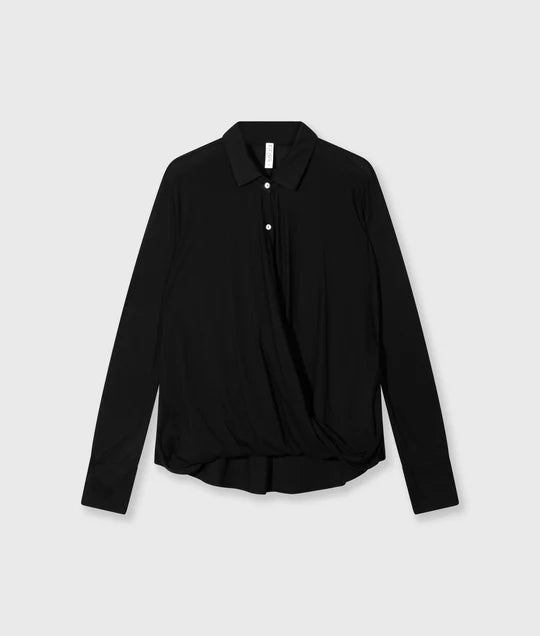 BLUSA cruzada black
