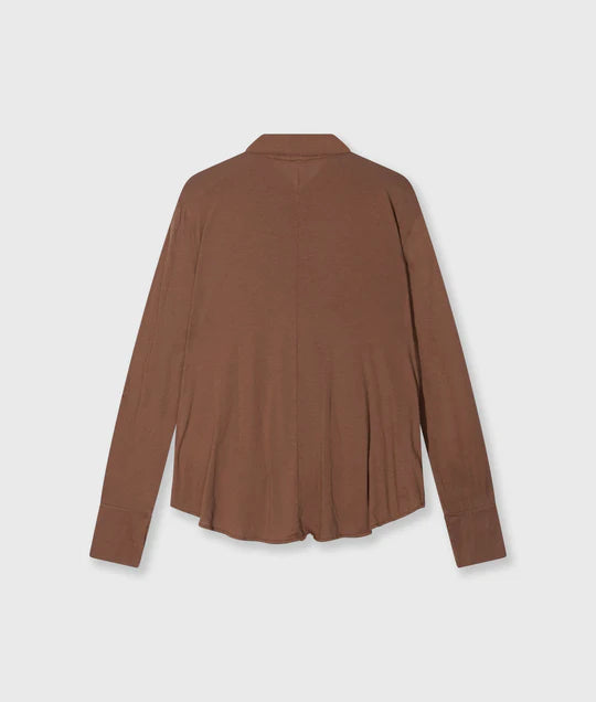 BLUSA cruzada truffle