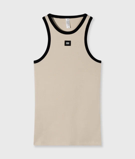 CAMISETA sin mangas con contraste