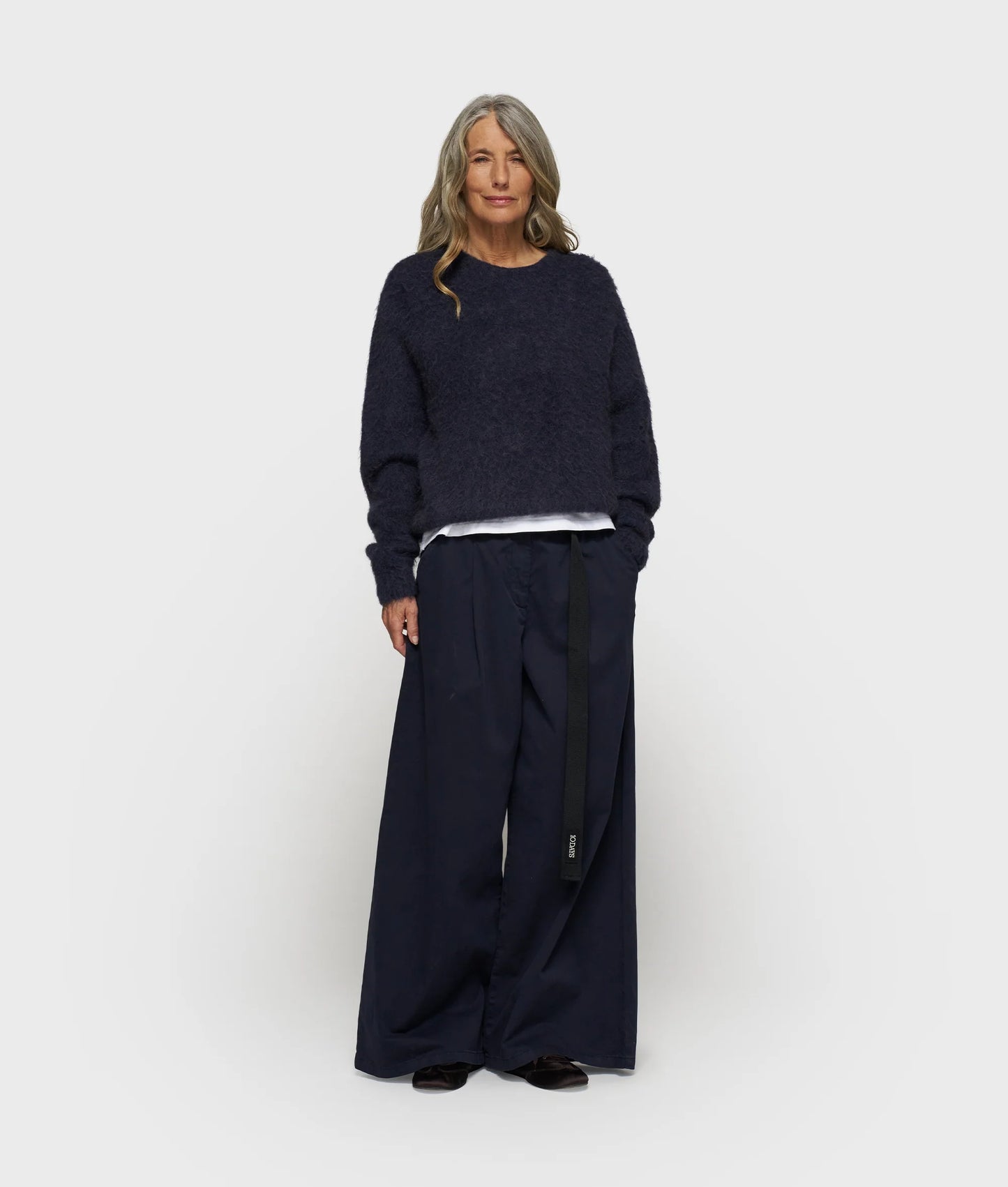 PANTALONES ANCHOS de sarga