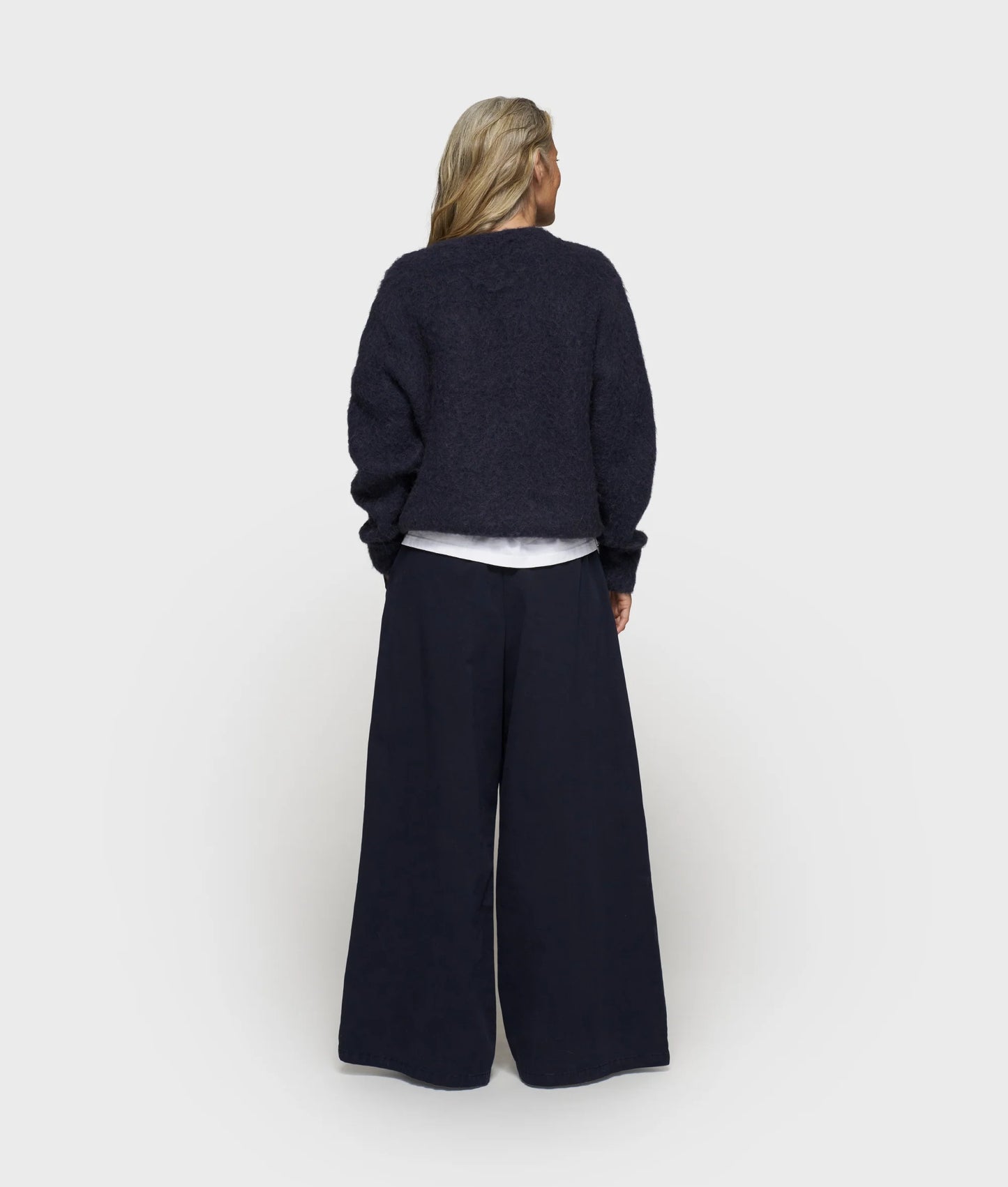 PANTALONES ANCHOS de sarga
