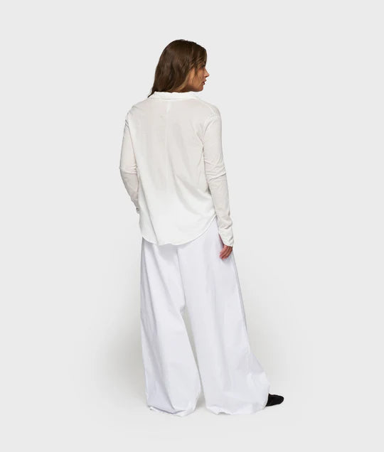 BLUSA cruzada ecru