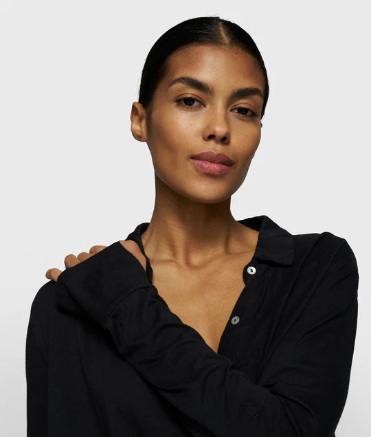 BLUSA cruzada black