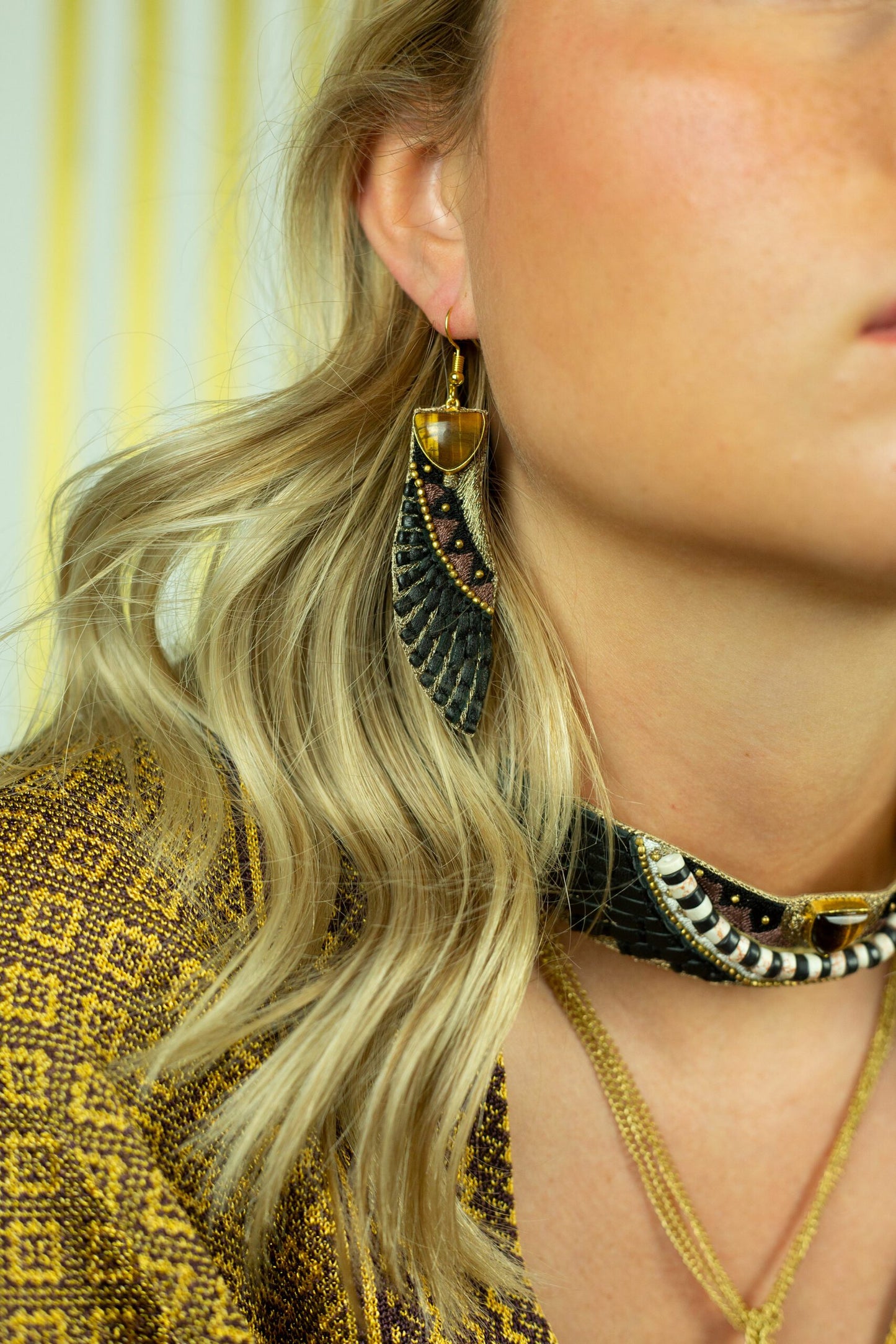 PENDIENTES CHEMS BLACK