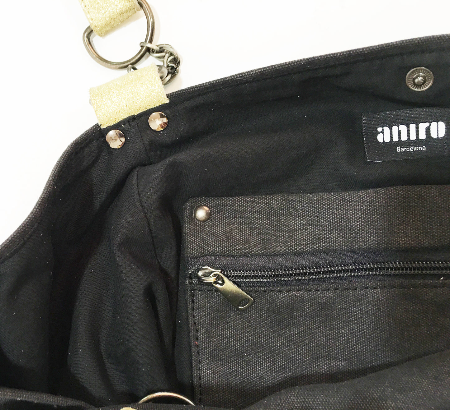SAC BARCINO PEQUEÑO Black/Oro