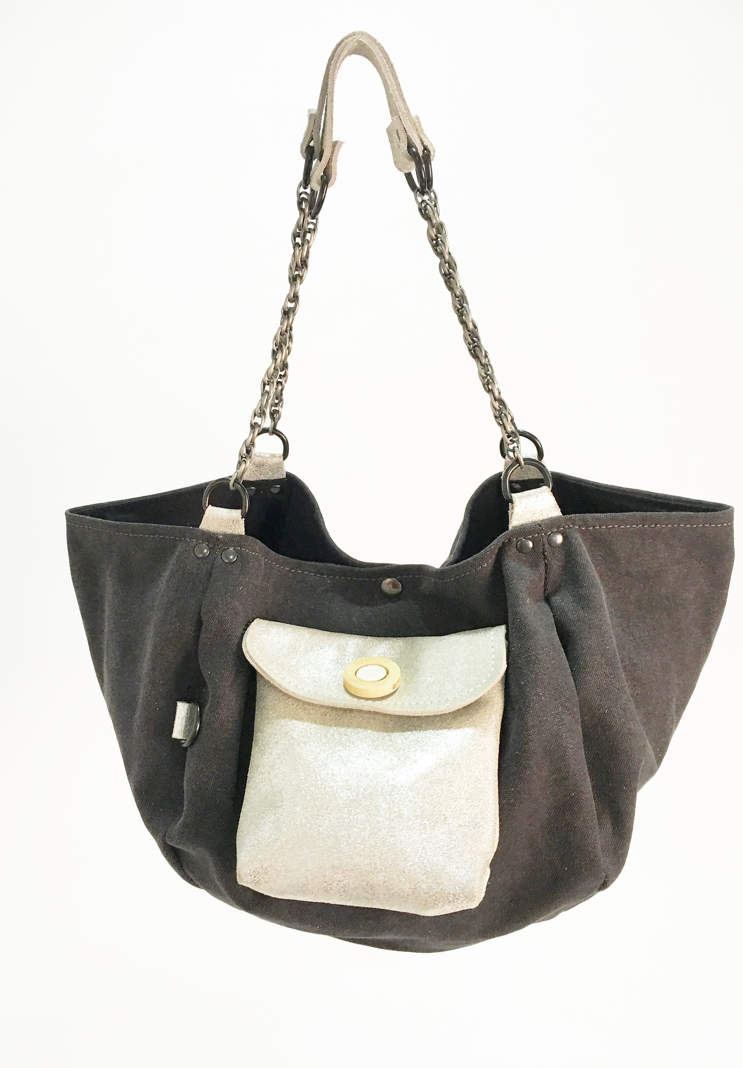 SAC BARCINO PEQUEÑO Black/plata