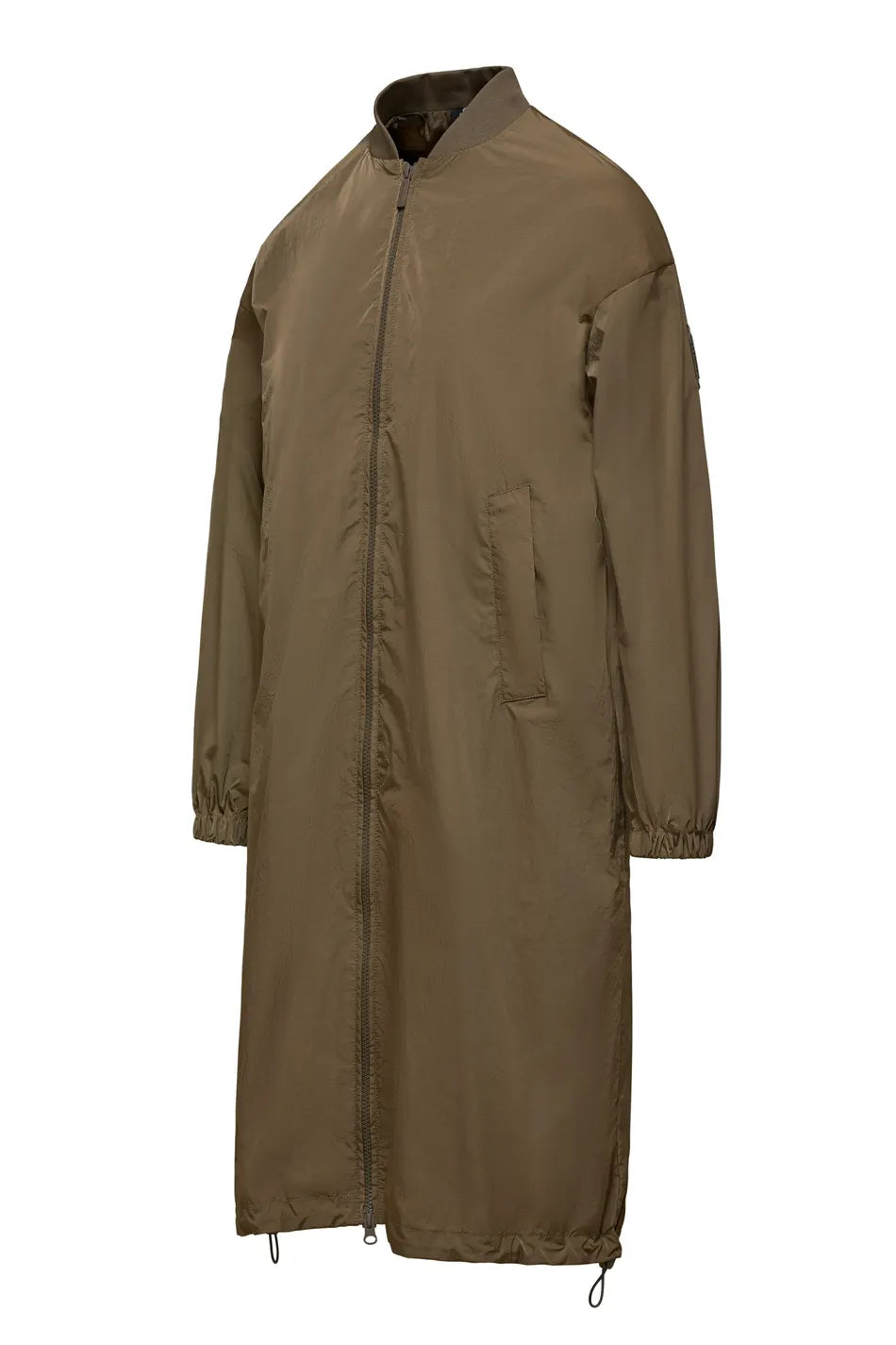 OVERSIZE NYLON BOMBER Mud