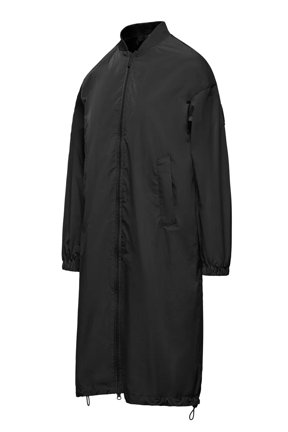 OVERSIZE NYLON BOMBER Black