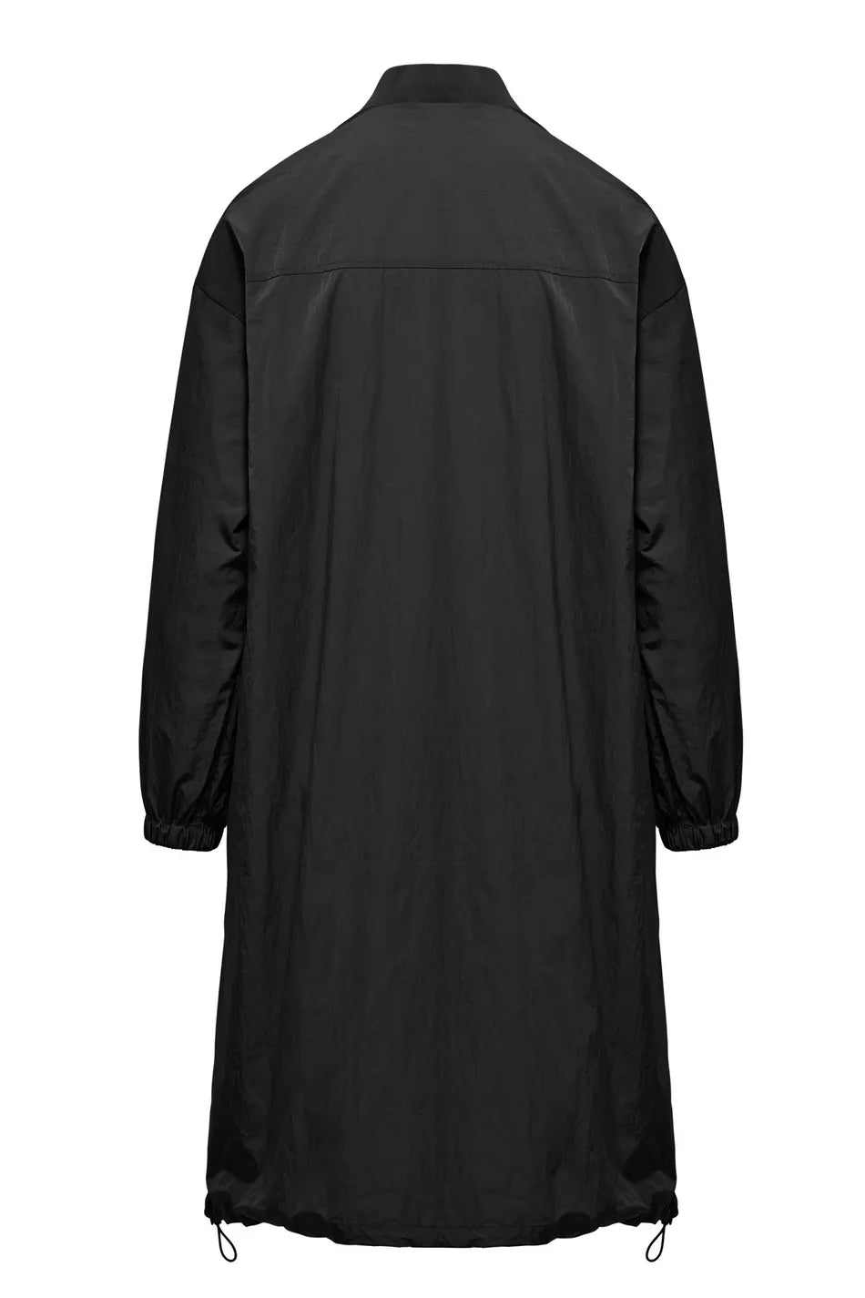 OVERSIZE NYLON BOMBER Black