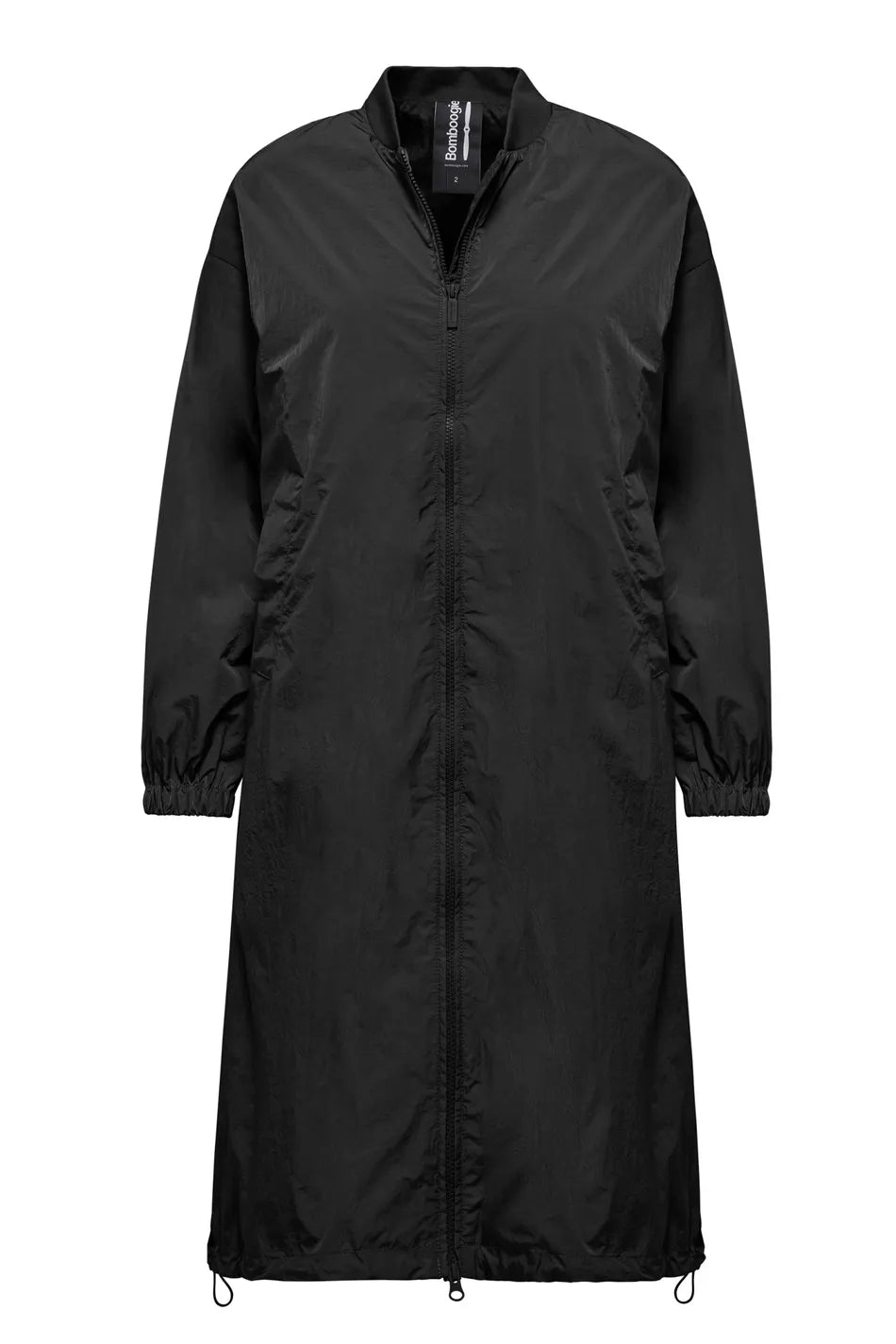 OVERSIZE NYLON BOMBER Black