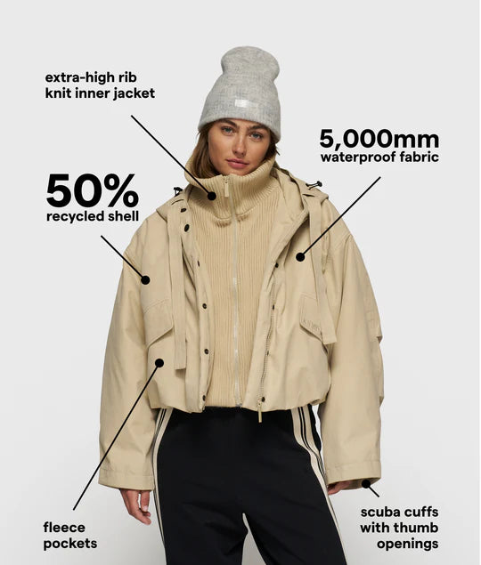 PARKA BOMBER pure sand