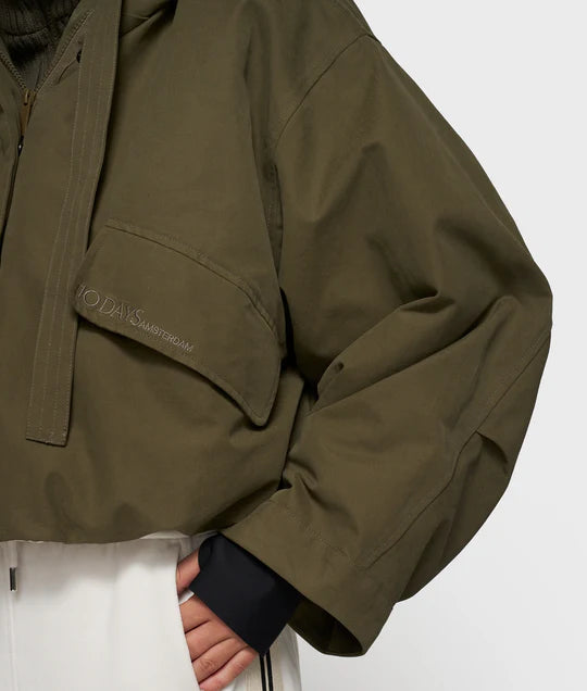 PARKA BOMBER dark olive