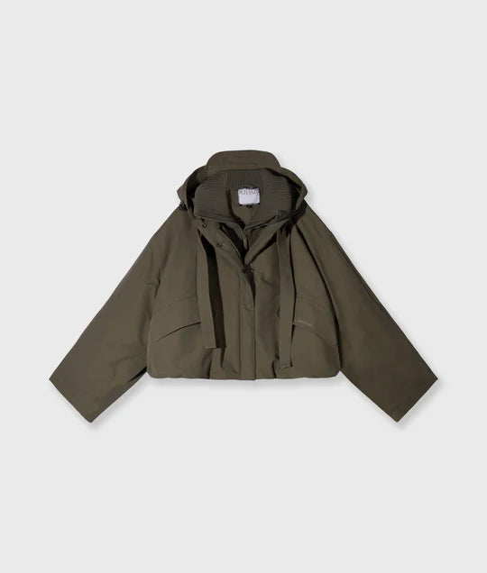 PARKA BOMBER dark olive