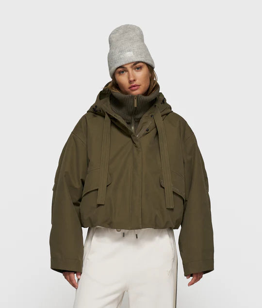 PARKA BOMBER dark olive