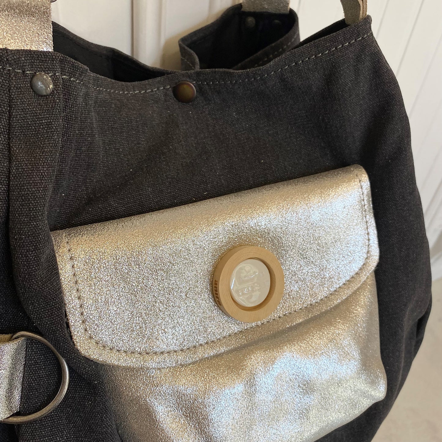 SAC BARCINO GRANDE Black/Plata