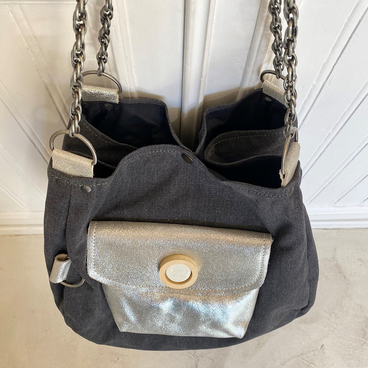 SAC BARCINO GRANDE Black/Plata