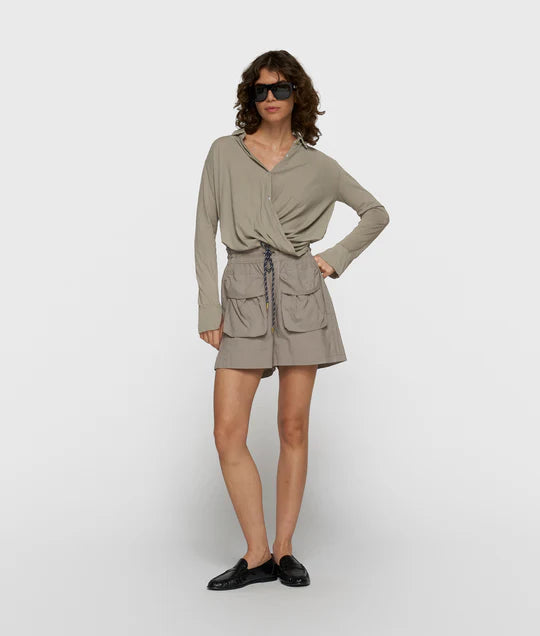 BLUSA cruzada fog