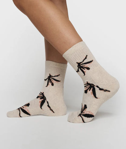 CALCETINES estampados con flores
