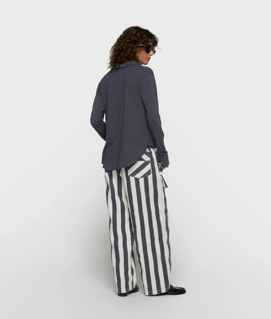 BLUSA cruzada steel blue
