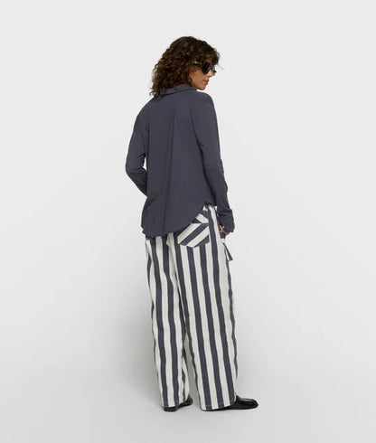 BLUSA cruzada steel blue