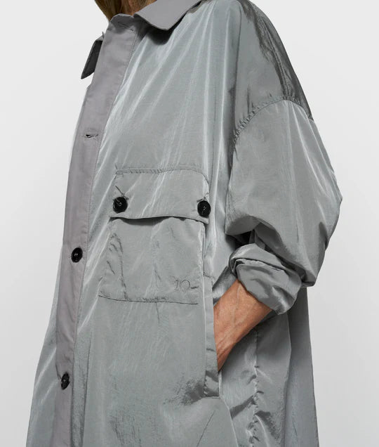 CHAQUETA de camisa larga