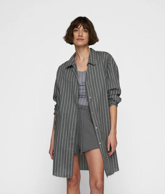 BLUSA de voile a rayas