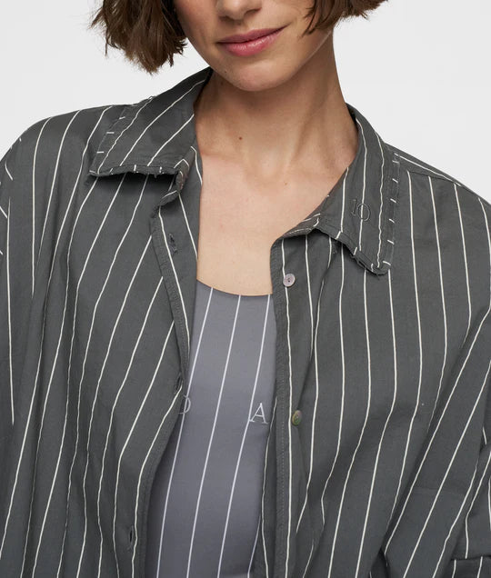 BLUSA de voile a rayas