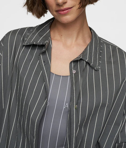 BLUSA de voile a rayas