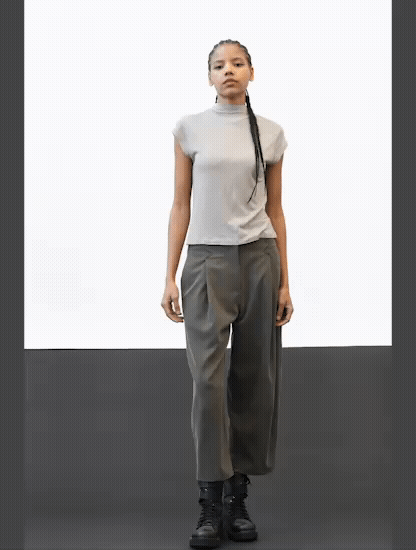 CAMISETA DE VISCOSA piedra