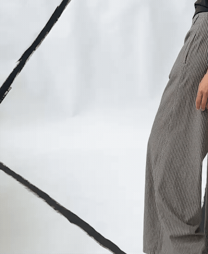 PANTALÓN ANCHO VISCOSA Tostado
