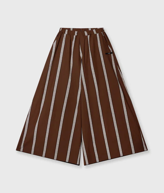 PANTALONES de pierna ancha a rayas