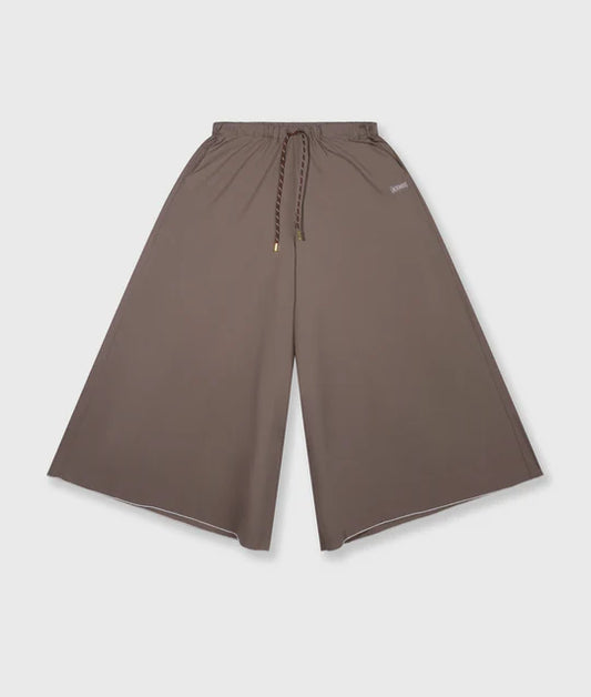PANTALONES anchos de popelina