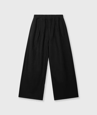 PANTALONES fluidos de lino