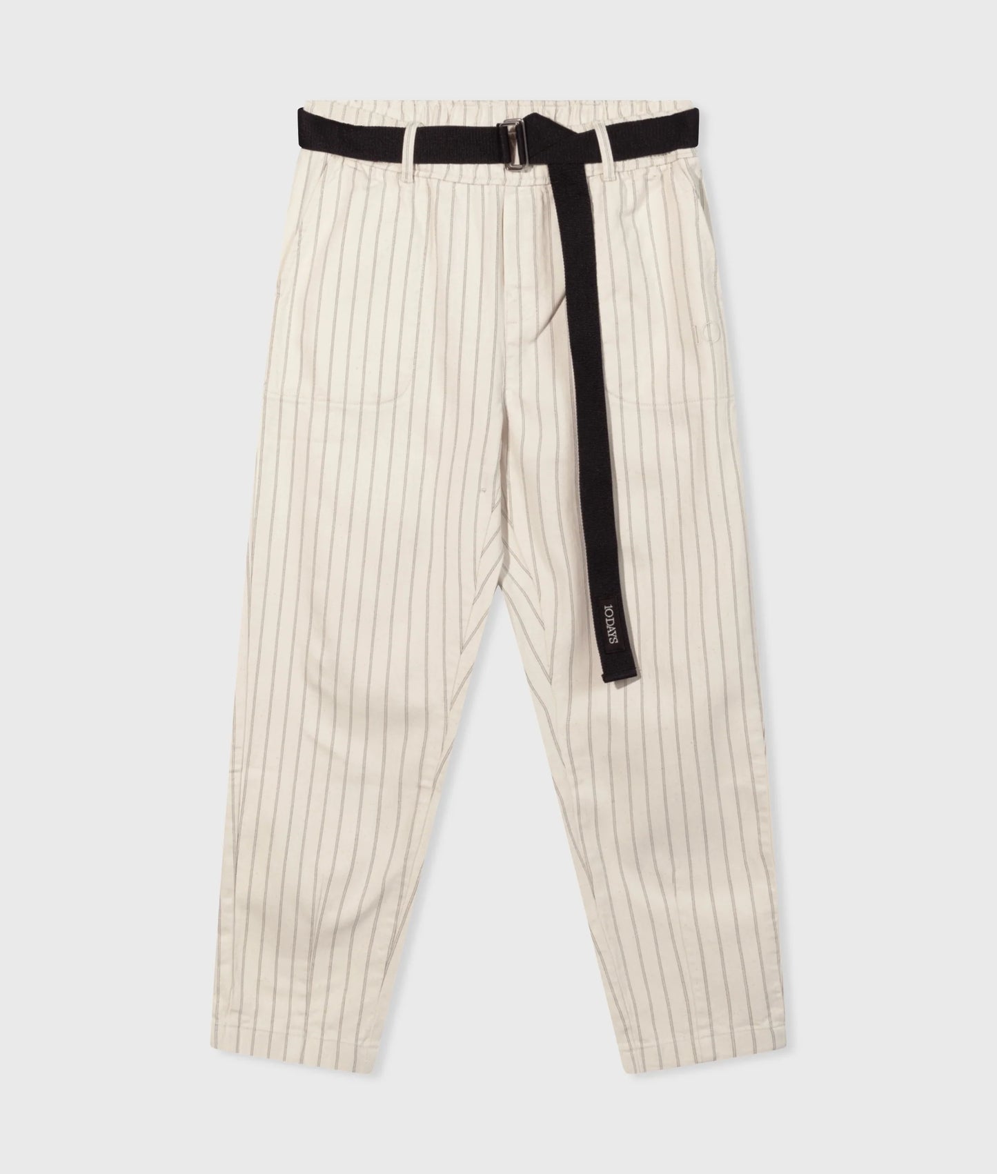 PANTALONES CON CINTURON a rayas