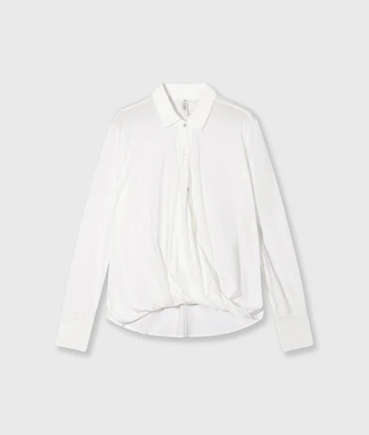 BLUSA cruzada ecru