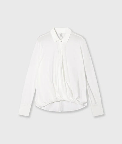 BLUSA cruzada ecru