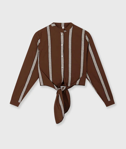BLUSA corta con nudo