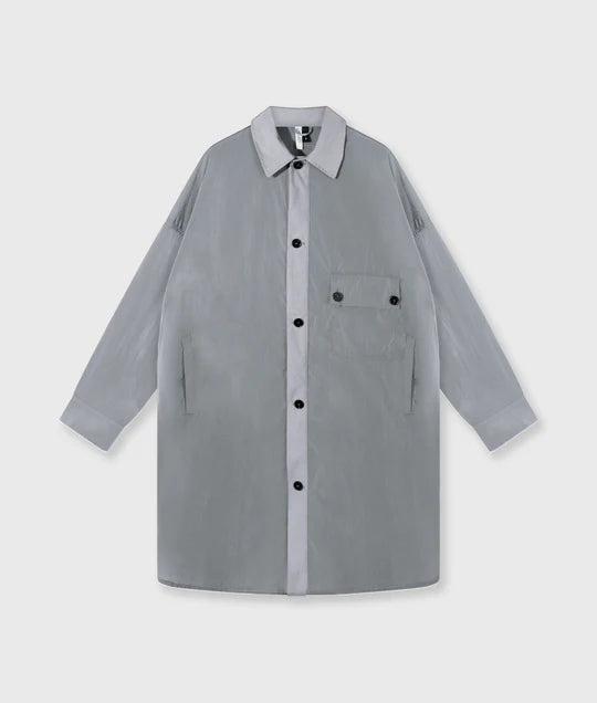 CHAQUETA de camisa larga
