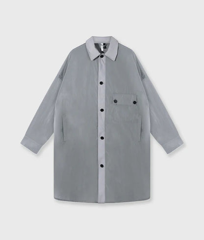 CHAQUETA de camisa larga