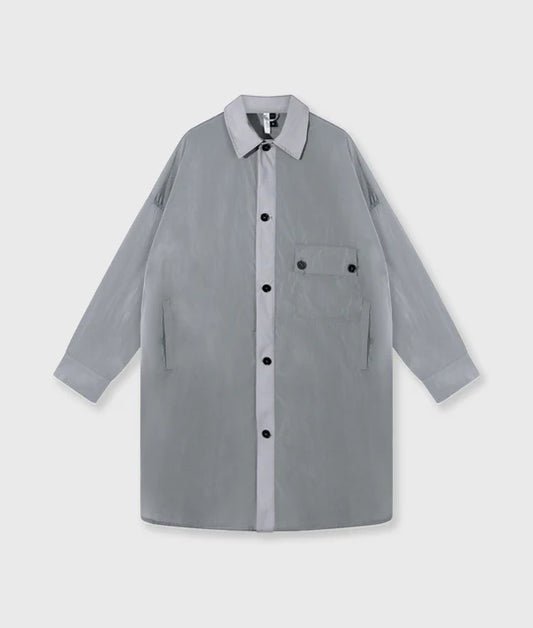 CHAQUETA de camisa larga