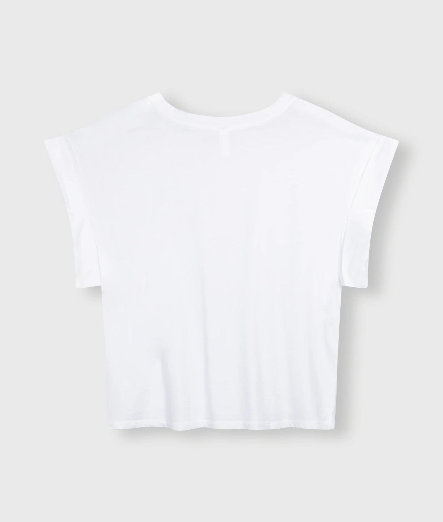 CAMISETA DE PUNTO ANCHA blanca