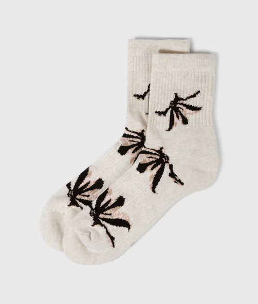 CALCETINES estampados con flores