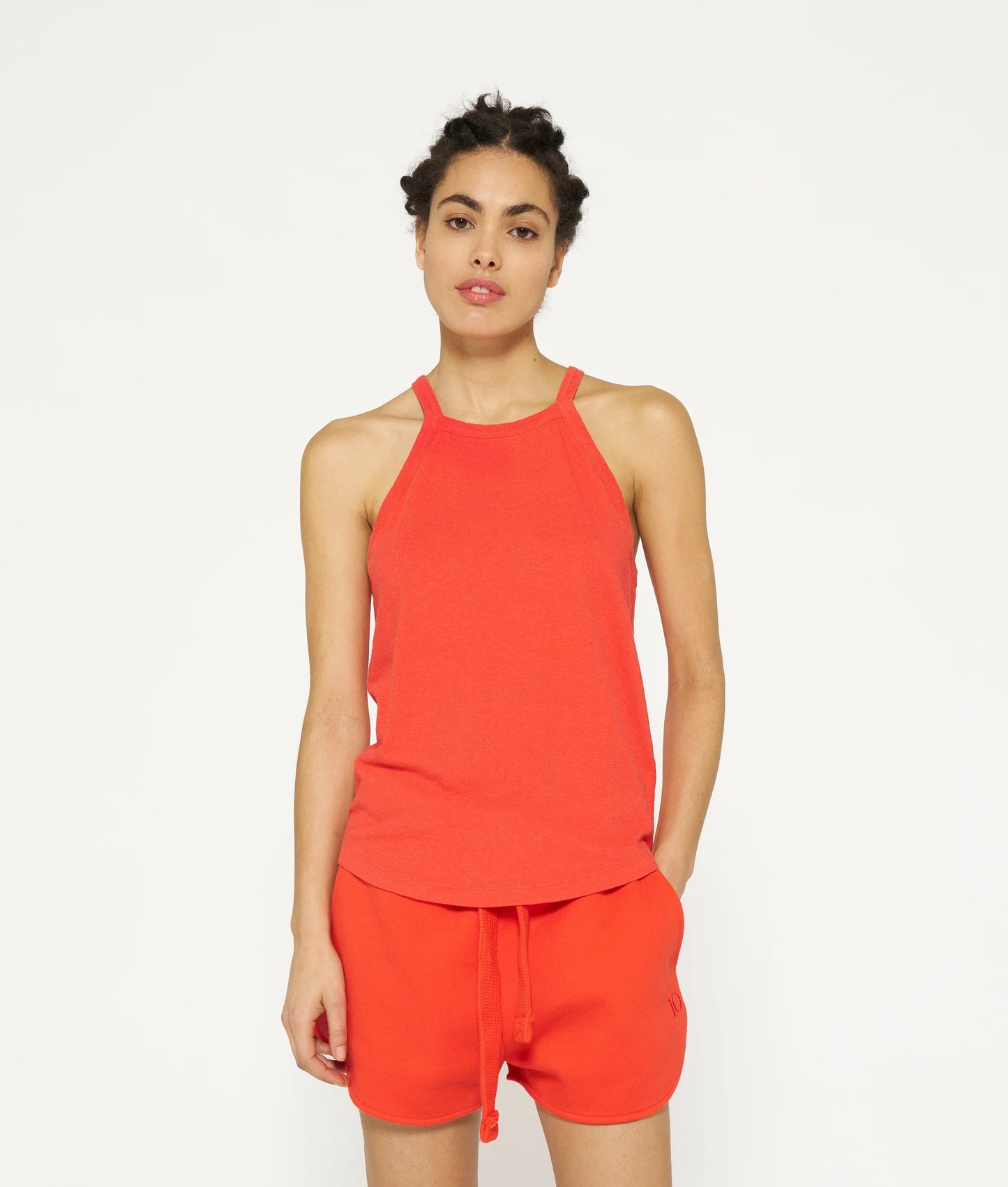 TOP LINO/ALGODÓN red