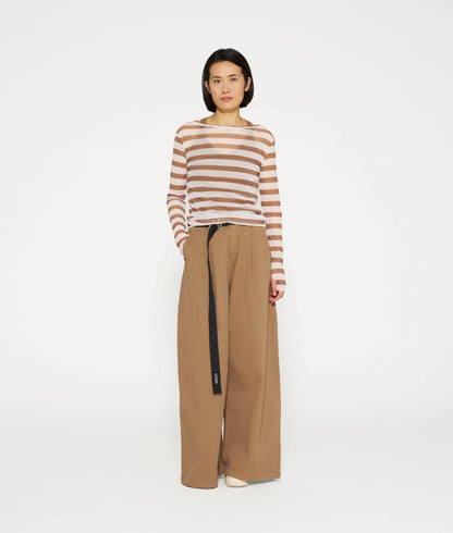 CAMISETA DE MALLA A RAYAS