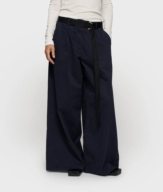 PANTALONES ANCHOS de sarga
