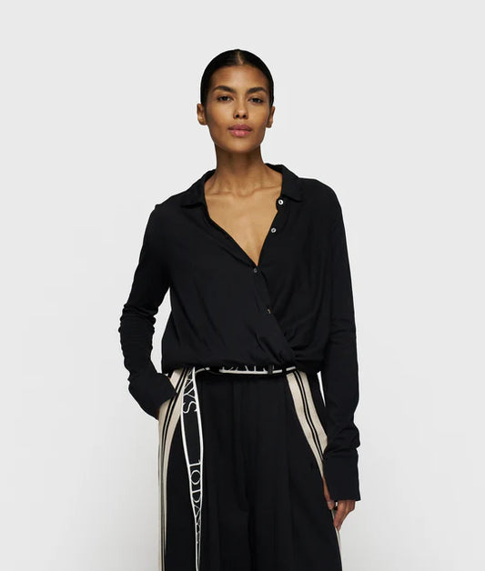 BLUSA cruzada black