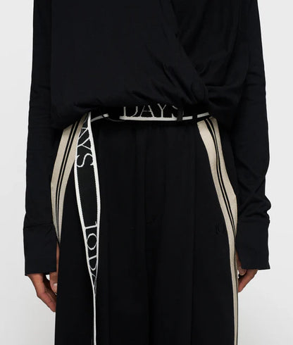 BLUSA cruzada black