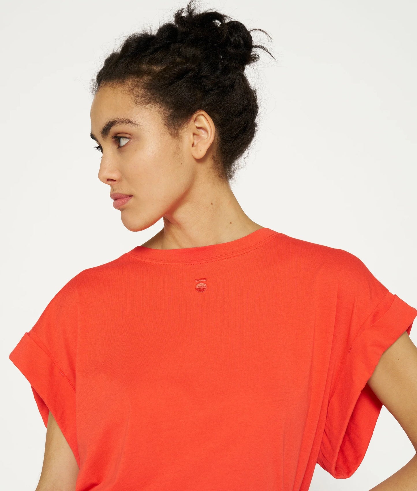 CAMISETA DE PUNTO ANCHA poppy red