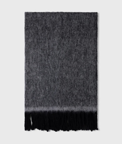 MANTA de lana negra